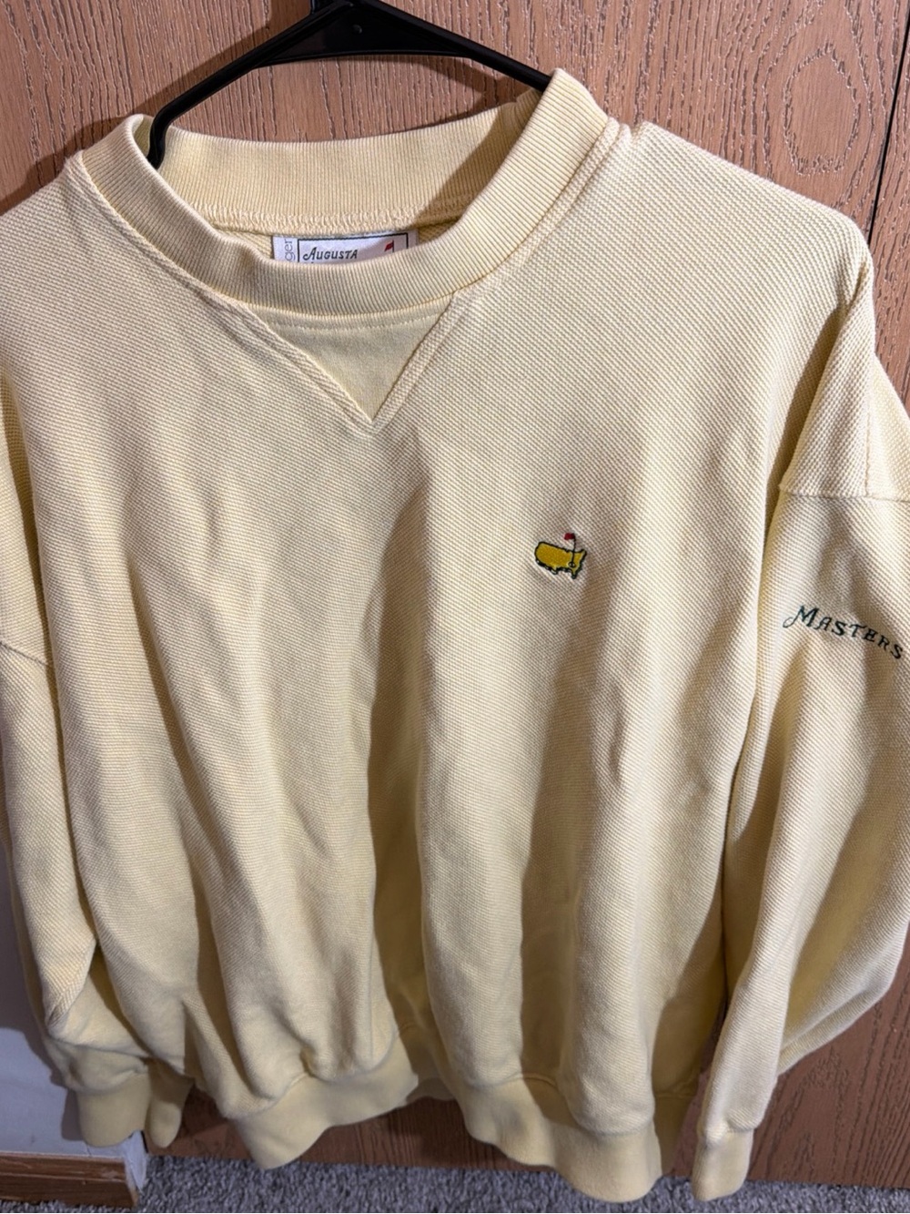 Yellow Vintage 90s Masters golf crewneck sweatshirt